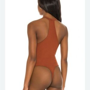 Free People Speed Dial Scoop Neck Sleeveless Bodysuit